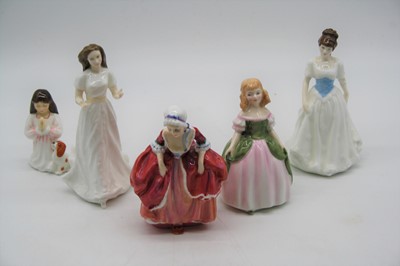 Lot 214 - A collection of five Royal Doulton figurines,...
