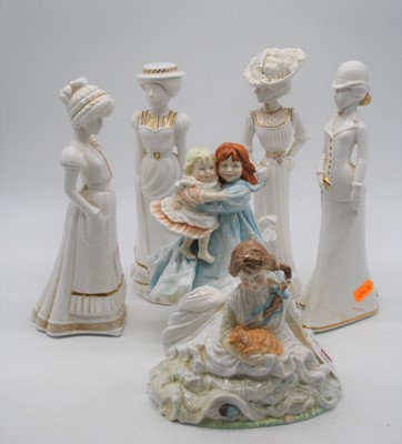 Lot 219 - A set of four Spode Bone China figurines by...
