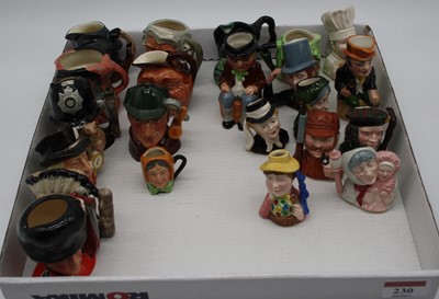 Lot 230 - A collection of small Royal Doulton character...