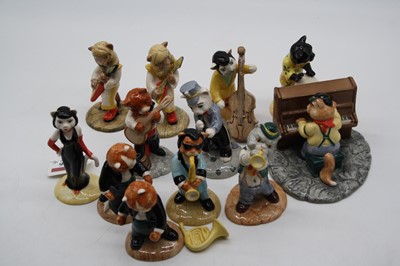 Lot 236 - A collection of twelve Beswick musician...