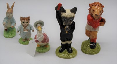 Lot 241 - A collection of three Beswick Beatrix Potter...