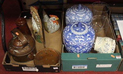 Lot 173 - Two boxes of miscellaneous items, to include...