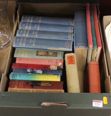 Lot 174 - A box of children's books, to include Biggles...