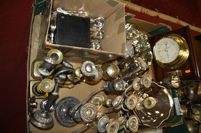 Lot 265 - Two boxes of miscellaneous items, to include a...
