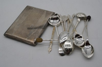 Lot 281 - A collection of various silver and plated...