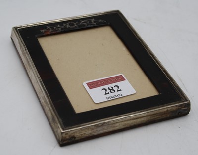 Lot 282 - A George V silver and piqueware photograph...