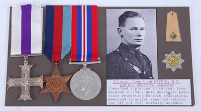 Lot 84 - A group of three medals, to include Military...