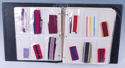 Lot 95 - An album of military medal ribbons, to include...