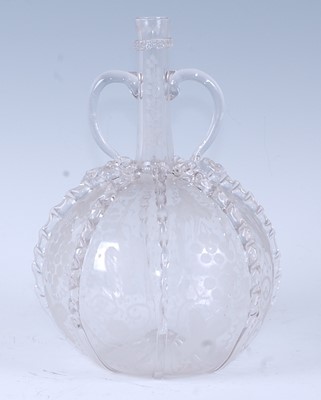 Lot 1043 - A circa 1790 Dutch glass carafe, the...