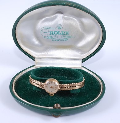 Lot 2556 - A 9ct yellow gold lady's Rolex Precision...