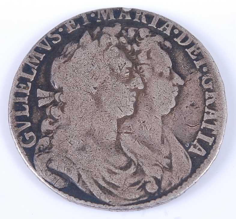 Lot 2037 - Great Britain, 1689 half crown, William and...