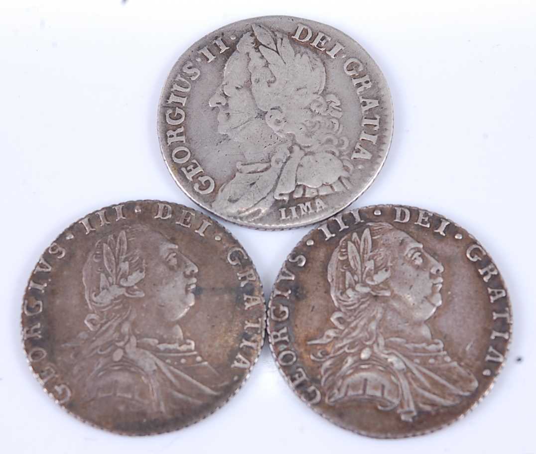 Lot 2033 - Great Britain, 1758 SIXPENCE, George II old...