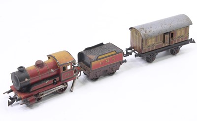 Lot 191 - Bing tinplate and clockwork train set...
