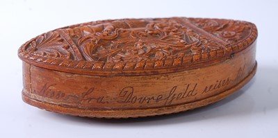 Lot 1243 - A late 19th century Norweigan treen souvenir...