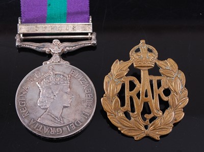Lot 286 - An E.R. II. General Service medal (1962-2007)...