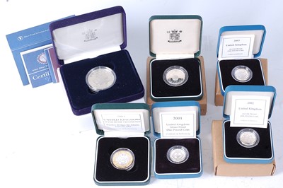 Lot 2115 - Great Britain, a collection of six boxed proof...