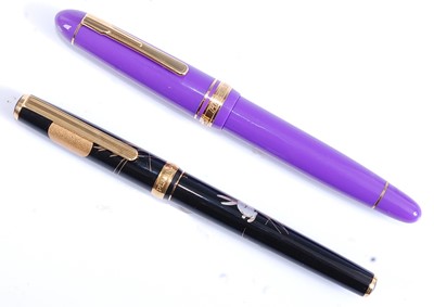 Lot 90 - Two Japanese fountain pens by Platinum, one...