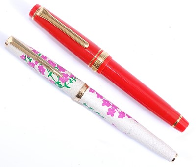 Lot 91 - Two Japanese fountain pens by Sailor, one...
