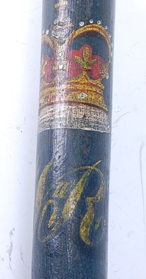 Lot 90 - A William IV turned wooden truncheon,...