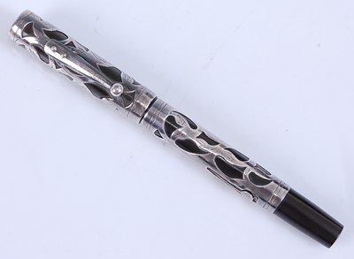 Lot 72 - A Waterman's Ideal Filigree Silver overlay...