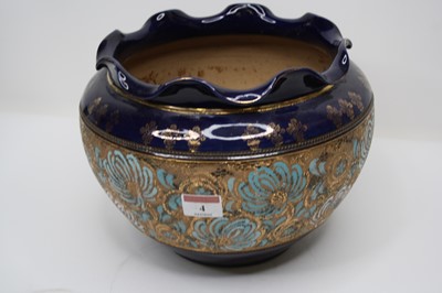 Lot 4 - An early 20th century Royal Doulton blue...