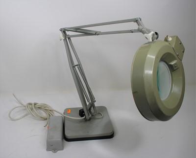 Lot 8 - A 20th century angle poise magnifying table lamp