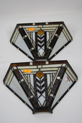 Lot 20 - A 20th century Tiffany style table lamp, 50cm...