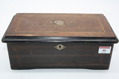 Lot 46 - An early 20th century faux rosewood cased...