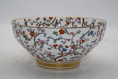 Lot 50 - A Copelands Spode porcelain bowl, enamel...