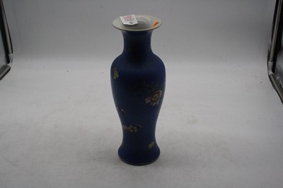 Lot 54 - A Chinese enamel decorated porcelain baluster...