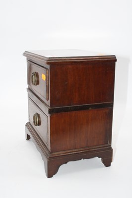 Lot 70 - An Edwardian and later adapted mahogany two...