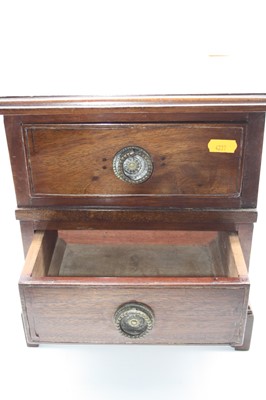 Lot 70 - An Edwardian and later adapted mahogany two...