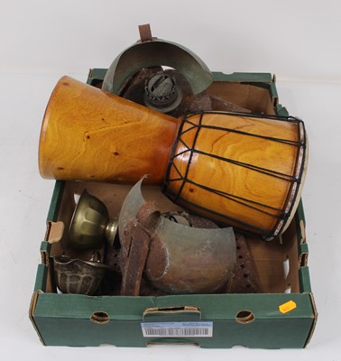 Lot 104 - Three boxes of miscellaneous items, to include...