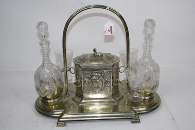 Lot 113 - An early 20th century silver plated table...