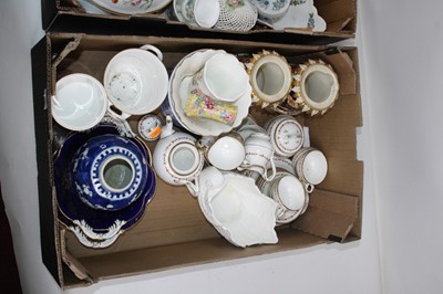 Lot 182 - Three boxes of miscellaneous items, to include...