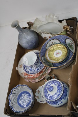 Lot 182 - Three boxes of miscellaneous items, to include...