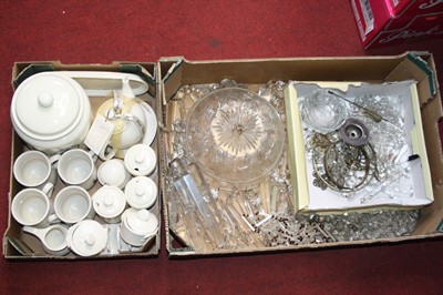 Lot 184 - Two boxes of miscellaneous items, to include...