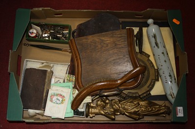 Lot 194 - Two boxes of miscellaneous items, to include a...