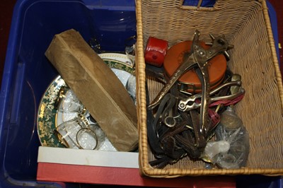 Lot 201 - Two boxes of miscellaneous items, to include...