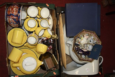 Lot 205 - Two boxes of miscellaneous items, to include a...
