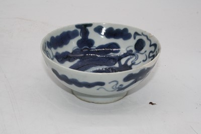 Lot 231 - A Chinese blue glazed stem vase (drilled),...