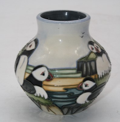 Lot 235 - A small Moorcroft vase of squat circular form,...