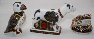 Lot 267 - A Royal Crown Derby desk ornament in the form...