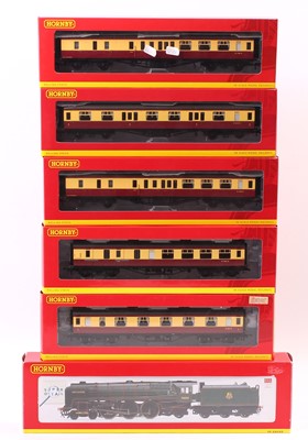 Lot 442 - Hornby Locomotive and Ex LMS coach group, to...
