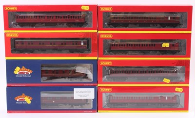 Lot 446 - Hornby and Bachmann 00 Gauge LMS Maroon...