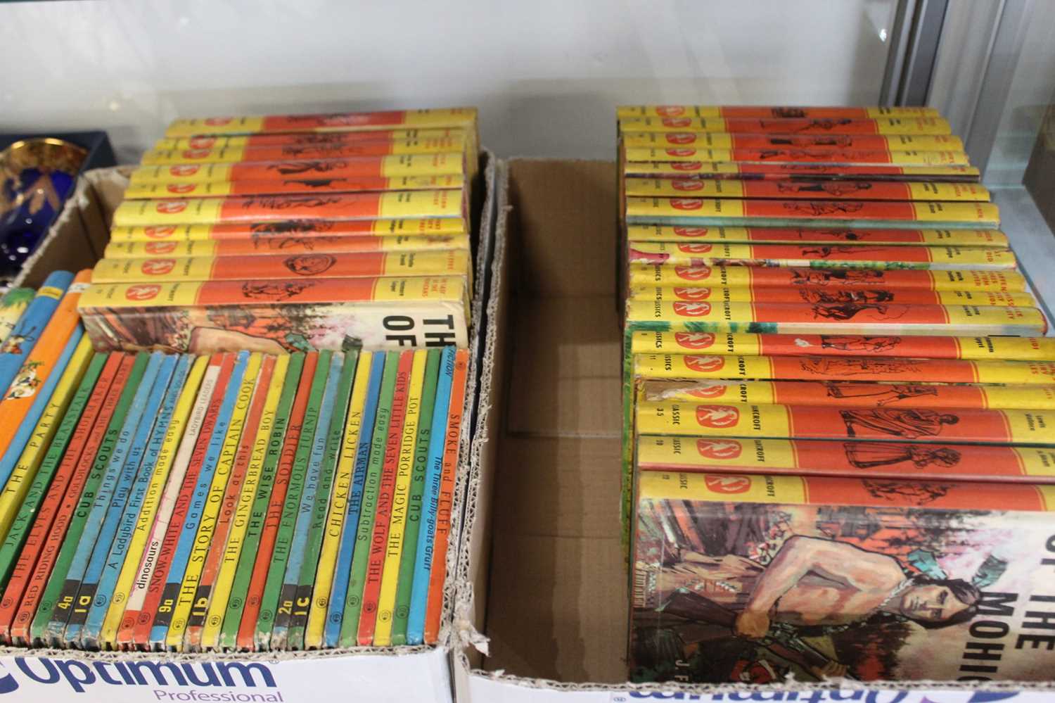 Lot 657 - Two boxes of vintage children's books, to...