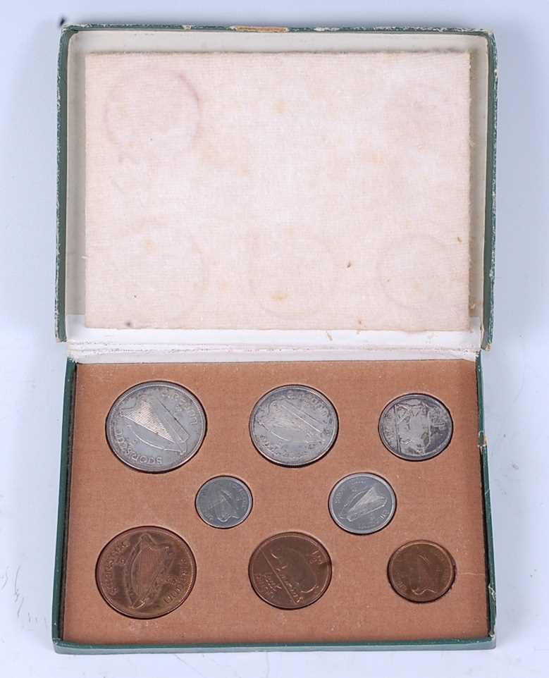 Lot 2004 - Irish Free State, 1928 eight coin set, half...