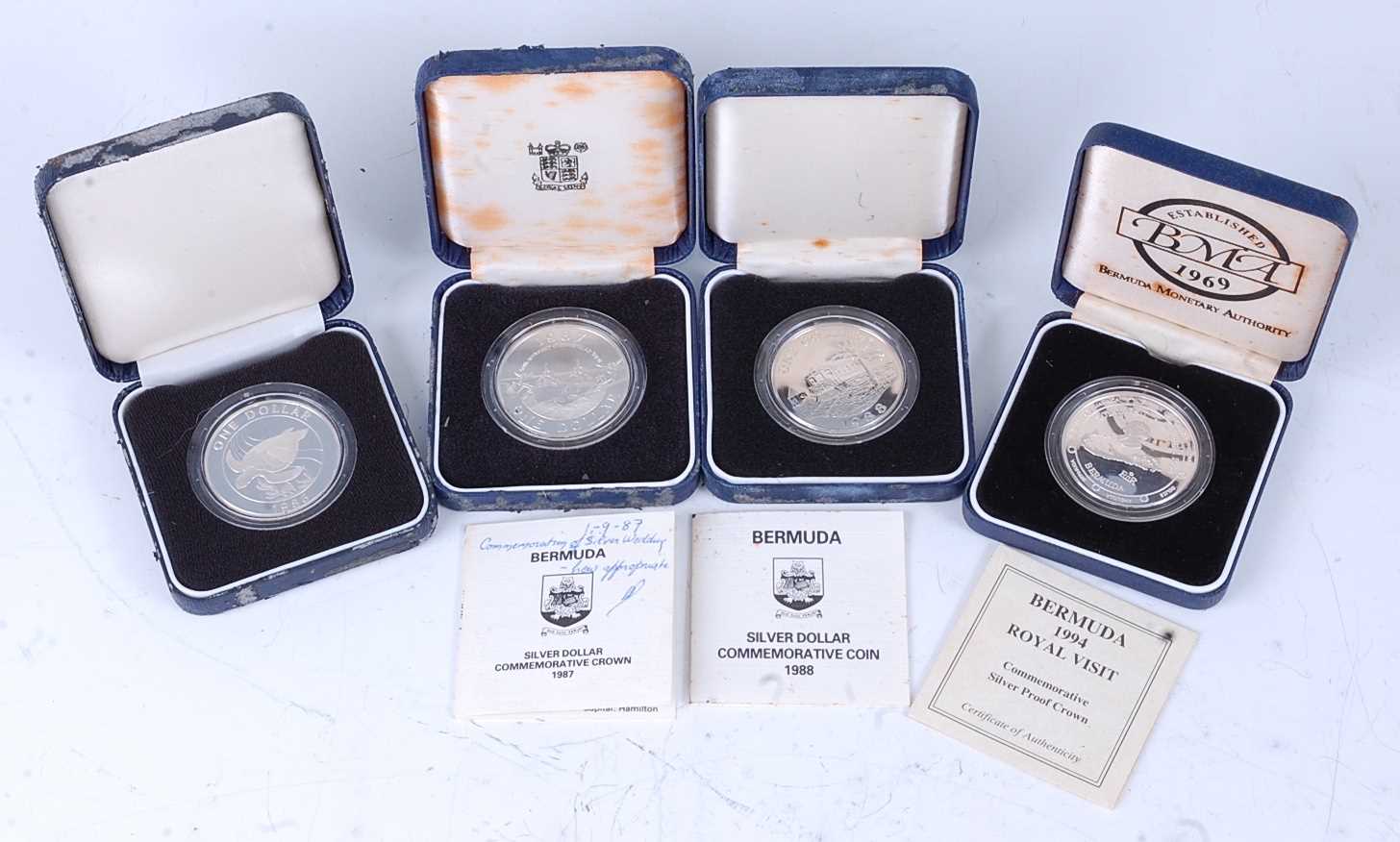 Lot 2006 - Bermuda, a collection of four silver proof...