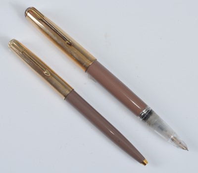 Lot 44 - A Parker 51 half-demonstrator fountain pen and...