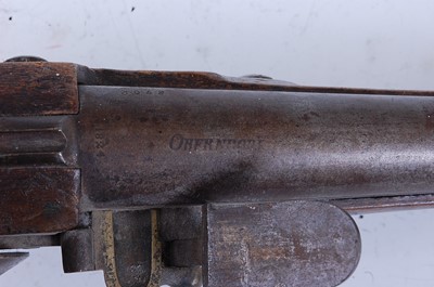 Lot 119 - A 19th century German flintlock pistol, the...